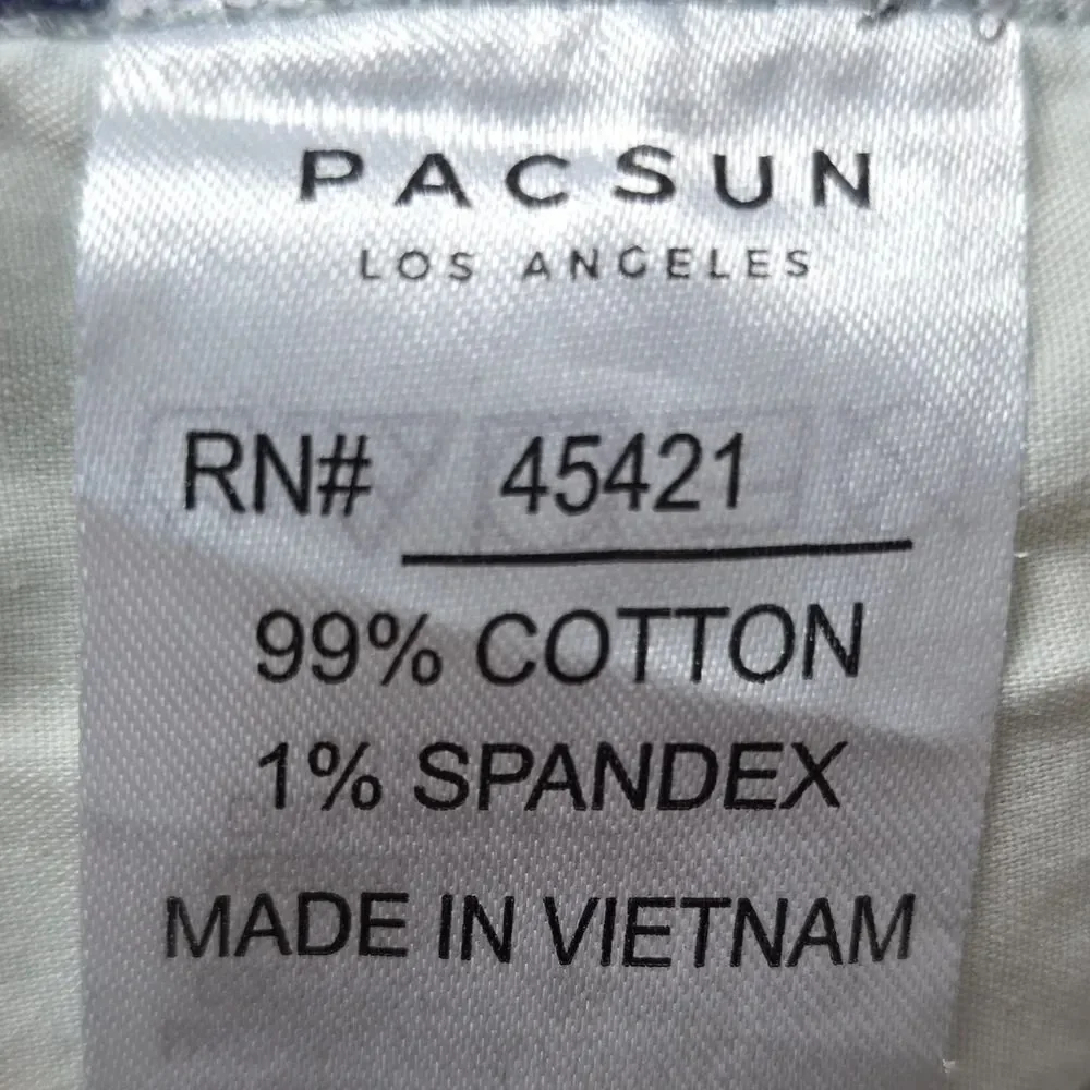 PACSUN Slim Indigo Comfort Stretch Jeans Men's 32x31 Mid-Rise Tapered Fit Casual